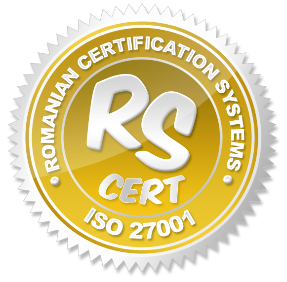 ISO/IEC 27001 — Sistem de Management al Securității Informației certificat.